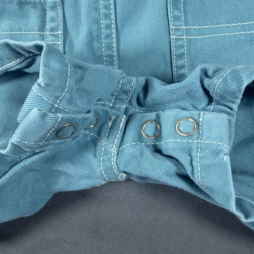 Vintage‎ GAP Overalls Shortall Baby Boy Size 9-12 Months Shorts Kids Light Blue